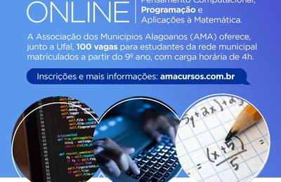 AMA e Ufal oferecem curso de matemática para estudantes da rede municipal 