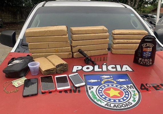 Confronto com a polícia resulta na morte de suspeito de tráfico com 13 Kg de maconha em Maceió
