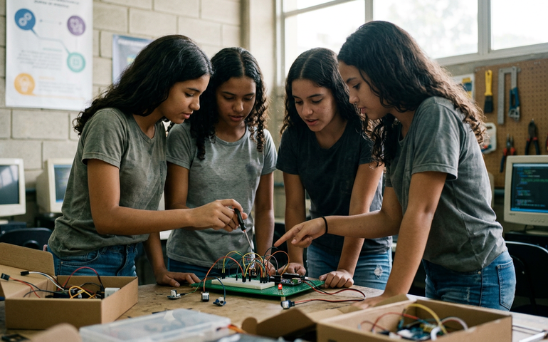 Superpoderosas: alunas de Queimados usam tecnologia para criar solução contra alagamentos