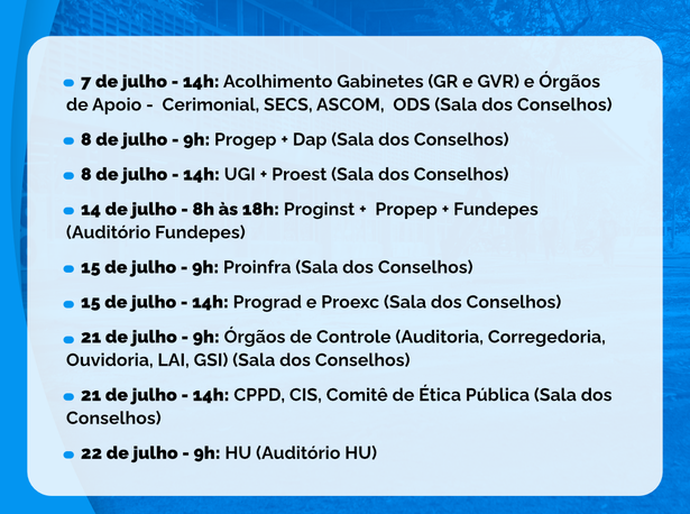 Ufal promove programação de acolhimento para novos diretores e vice-diretores