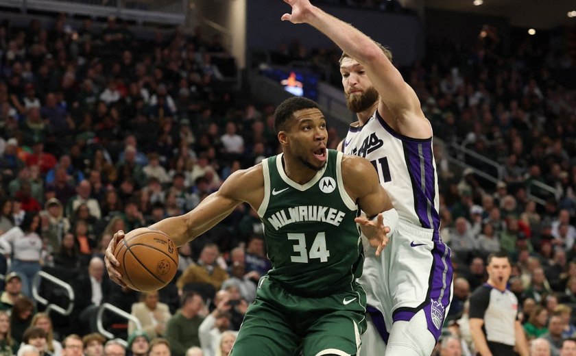 Antetokounmpo atinge 50º 'triple-double' e Bucks derrubam série invicta dos Kings na NBA