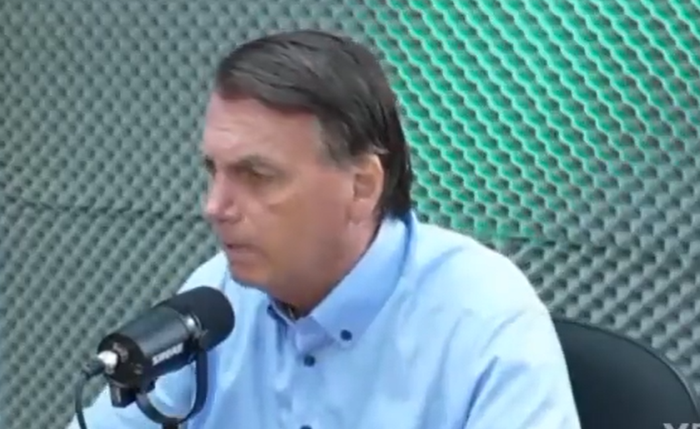 Bolsonaro durante participação em podcast