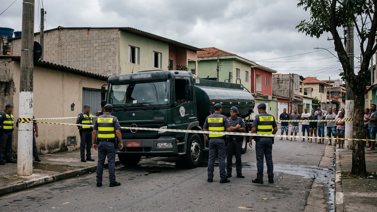 Mulher de 79 anos morre após ser atropelada por caminhão a serviço da Sabesp em São Bernardo