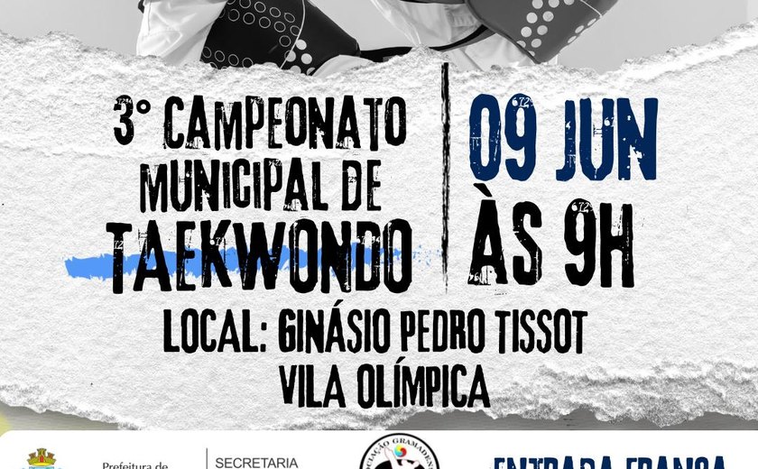 Gramado recebe 200 guerreiros no 3º Campeonato Municipal de Taekwondo