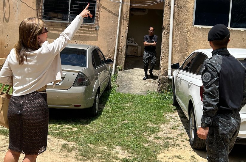 Cumprindo calendário de inspeções às unidades da SSP/AL, o MPAL inspeciona a Cavalaria da Polícia Militar