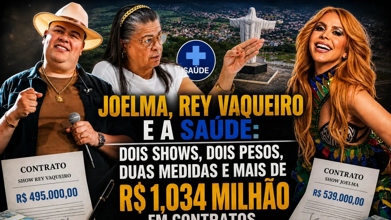 Joelma, Rey Vaqueiro e a Saúde em Palmeira: dois shows, dois pesos, duas medidas e mais de R$ 1 milhão em contratos
