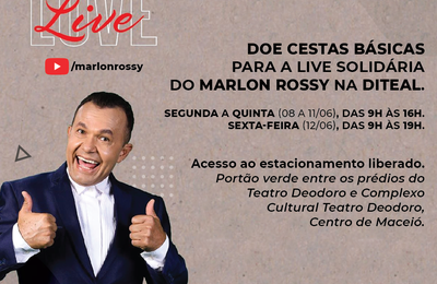 Covid-19: Diteal se torna ponto de arrecadação de cestas básicas para live solidária do humorista Marlon Rossy