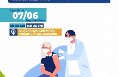 Vacinação é ampliada para pessoas com 55 anos em Santana do Ipanema 