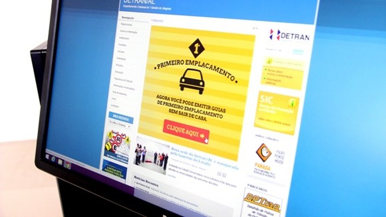 Detran emite guia de primeiro emplacamento através do site do órgão