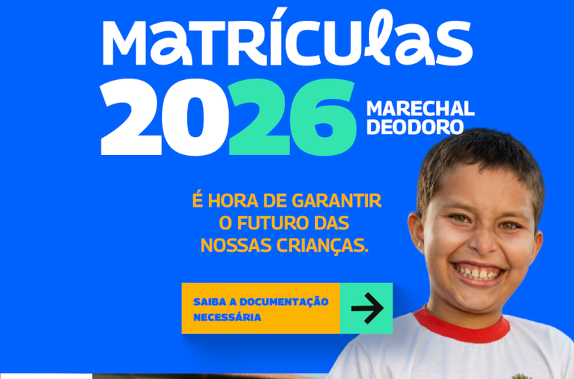 Prefeitura de Marechal Deodoro inicia matrículas escolares nesta quarta (07)
