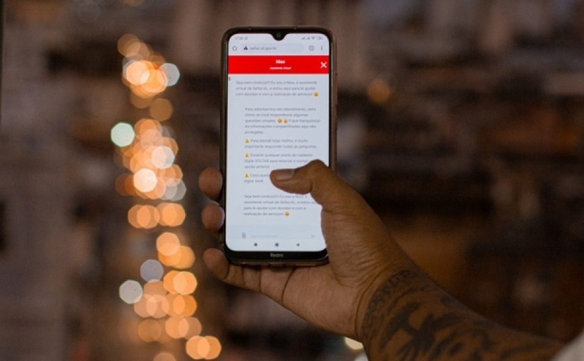 Atendente virtual da Sefaz Alagoas ganha nova funcionalidade