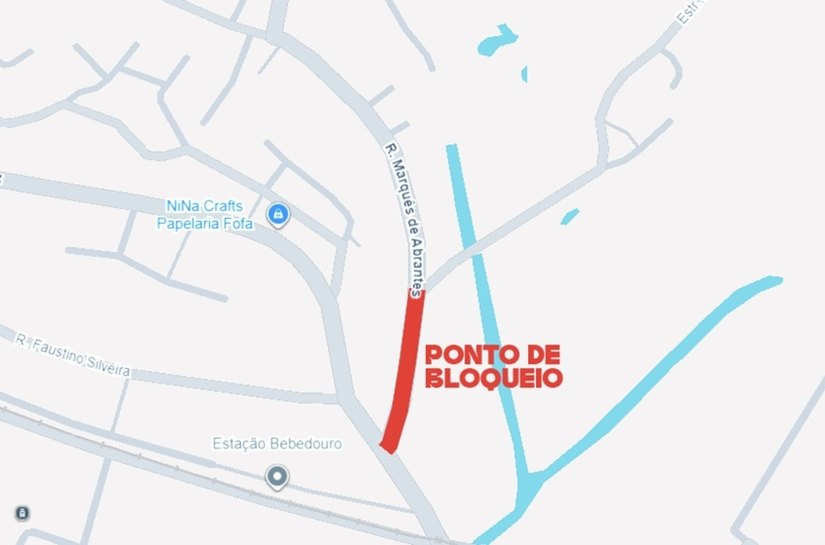 Rua Marquês de Abrantes será interditada temporariamente neste domingo