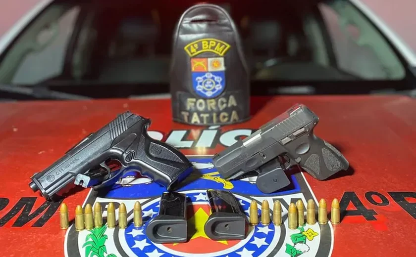 Polícia Militar apreende 20 armas de fogo e 12 kg de drogas em uma semana