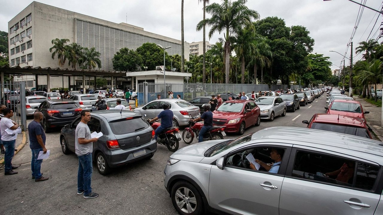 Prazo para licenciamento de veículos com placas finais 0, 1 e 2 termina nesta sexta-feira no Rio