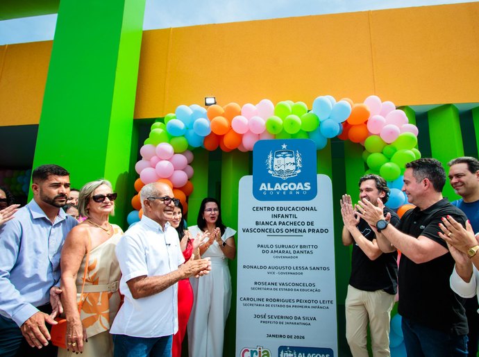 Governo de Alagoas entrega 82ª Creche Cria no município de Japaratinga