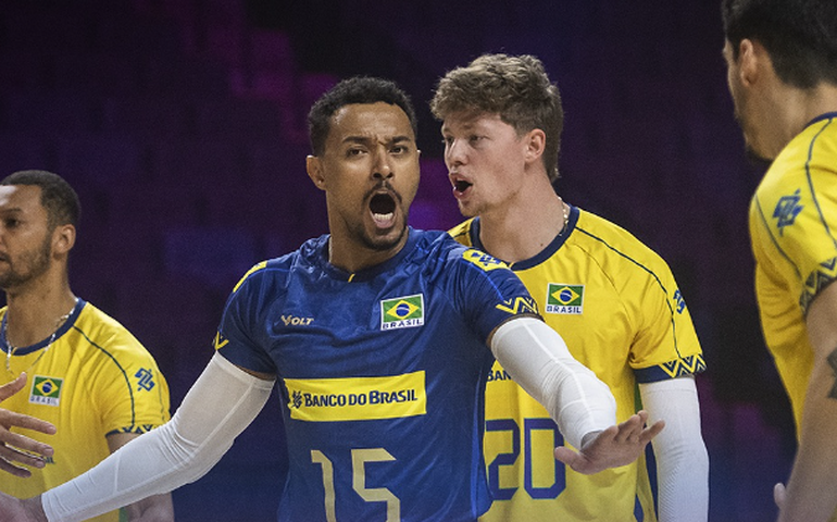 Seleção masculina bate China reserva e foca nas 'pedreiras' Itália e Polônia na Liga das Nações