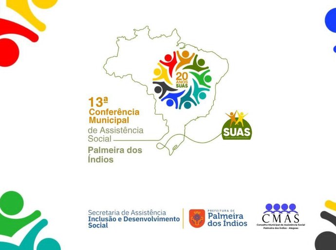 Palmeira realizará 13ª Conferência Municipal de Assistência Social nos dias 17 e 18 deste mês
