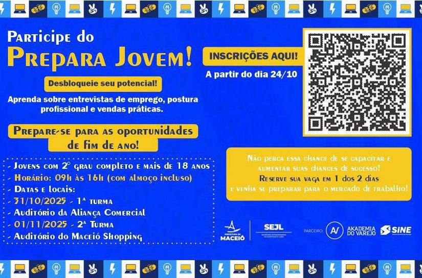 Prepara Jovem 2025 oferece qualificação profissional para público a partir dos 18 anos