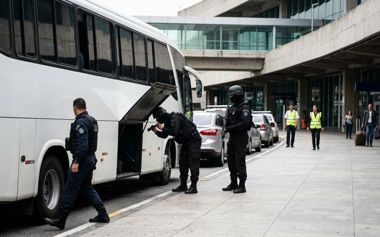 Polícia faz vistoria em aeroporto de Guarulhos após suspeita de bomba e descarta ameaça