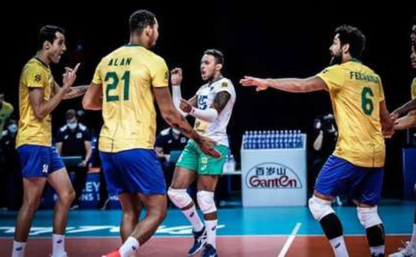 Brasil derrota a Bulgária e soma sétima vitória na Liga das Nações masculina