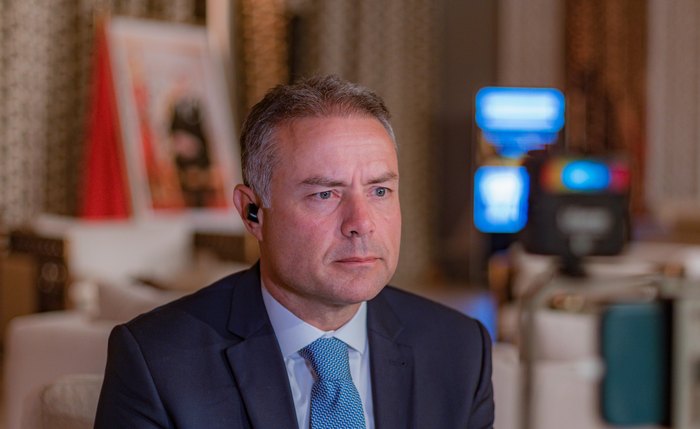 Renan Filho durante entrevista no Marrocos para a 4ª Global Ministerial Conference on Road Safety