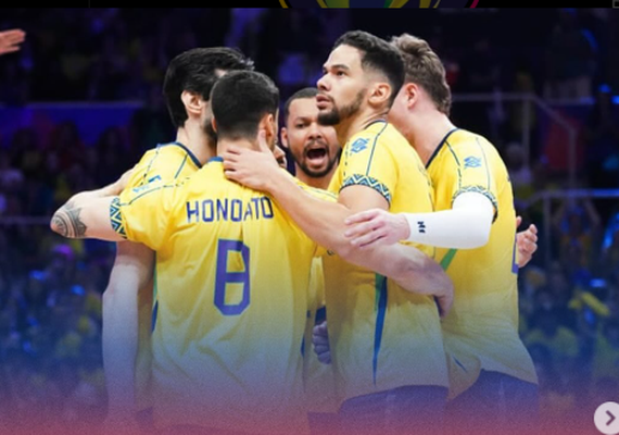 Brasil faz seu melhor jogo na Liga das Nações de vôlei e tira invencibilidade da Eslovênia