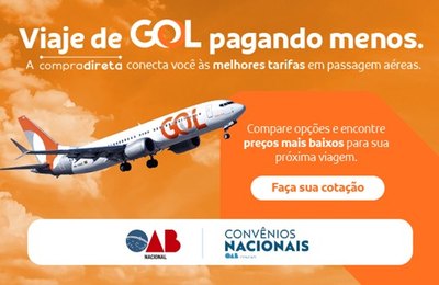 Concad lança parceria que garante condições especiais na compra de passagens da Gol para advocacia