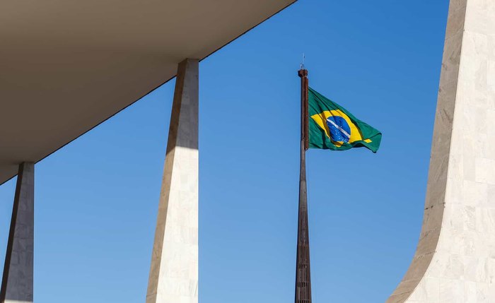 Bandeira do Brasil no Planalto