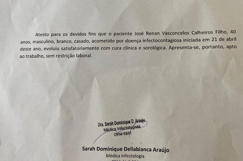 Governador Renan Filho recebe alta médica e é liberado para retomar trabalho