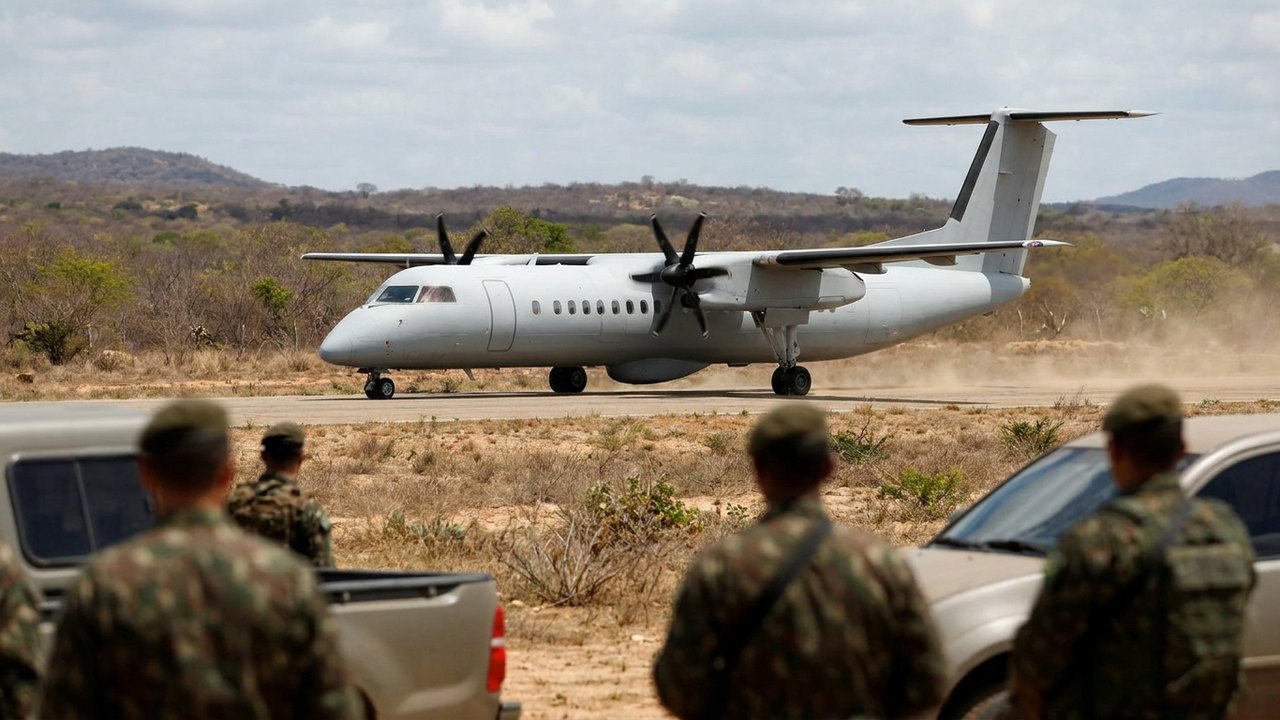 Avião que prendeu Maduro pousa em base aérea brasileira