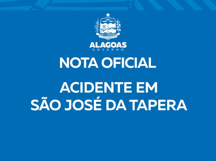 Nota Oficial: Acidente em São José da Tapera