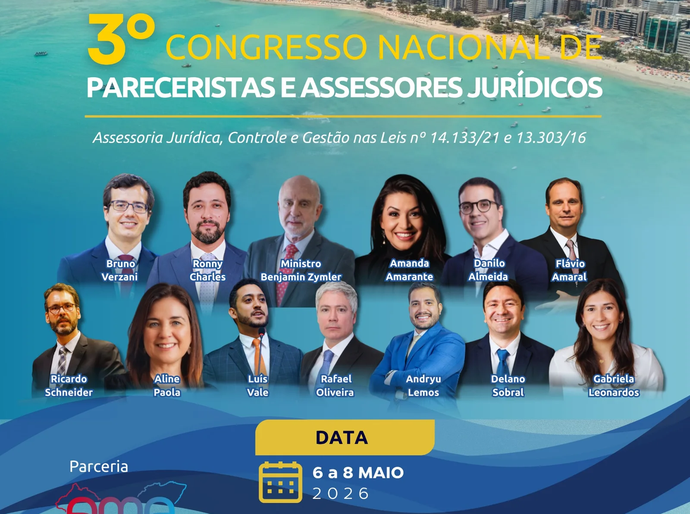 Congresso nacional reúne especialistas em Maceió para debater assessoria jurídica e contratações públicas