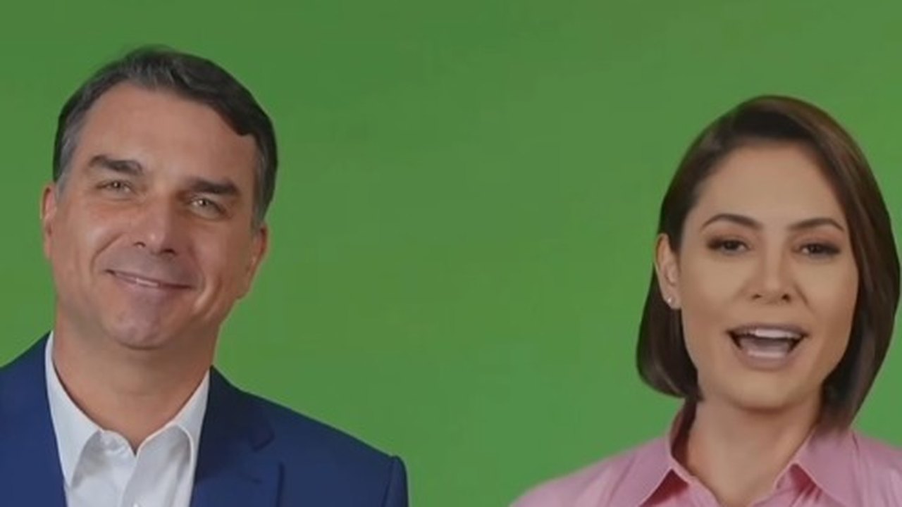 Michelle publica primeiro vídeo ao lado de Flávio após crise com enteado e dúvidas sobre sua participação na campanha