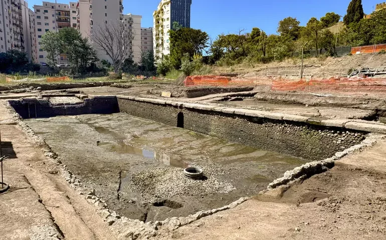 Arqueólogos encontram 'piscinas' da Roma Antiga em subúrbio da capital