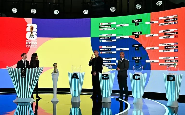 Itália enfrentará Irlanda do Norte em repescagem da Copa