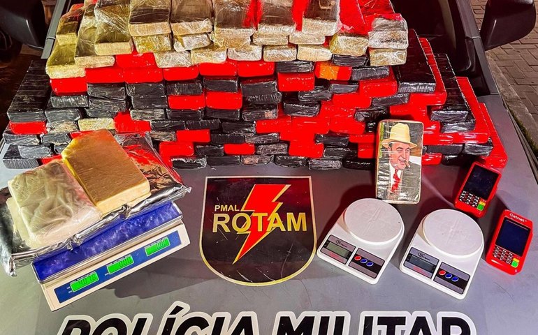 Polícia Militar apreende mais de 104 kg de drogas em Maceió e Rio Largo