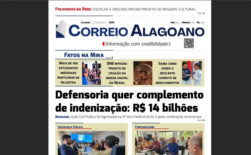 Defensoria quer complemento de indenização: R$ 14 bilhões