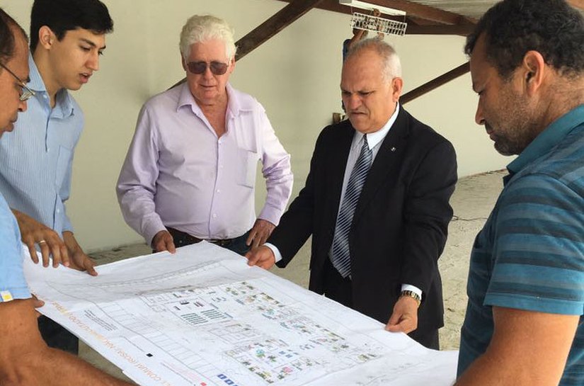 Otávio Leão Praxedes inspeciona novo Fórum da Comarca de Rio Largo