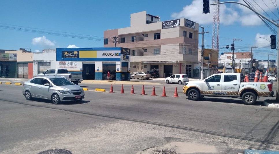 Semáforo na Zona Oeste de Aracaju para de funcionar após furto de cabos / Foto: Foto: SMTT/Aracaju