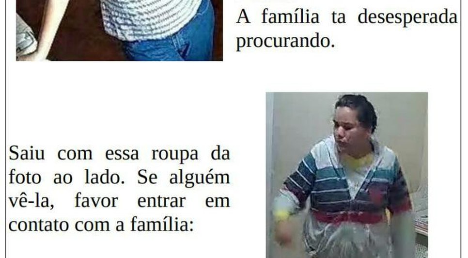 Desaparecida  / Foto: redes sociais