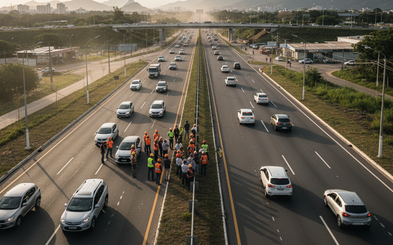 Expansão da Estrada do Tingui cria nova ligação direta com a Avenida Brasil