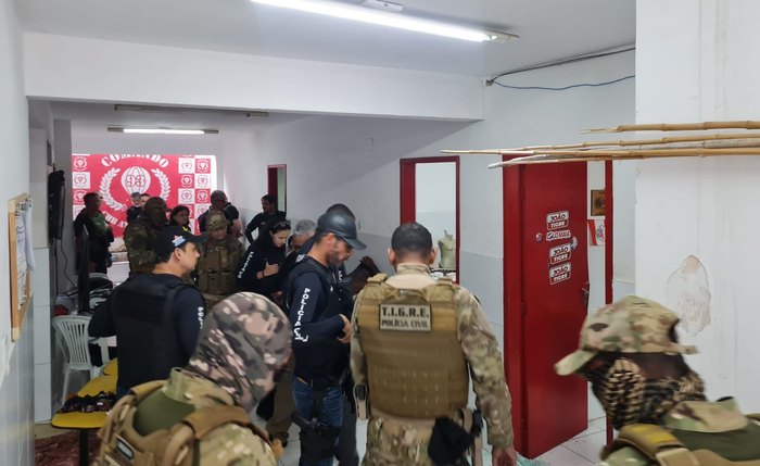 Agentes durante operação da SSP