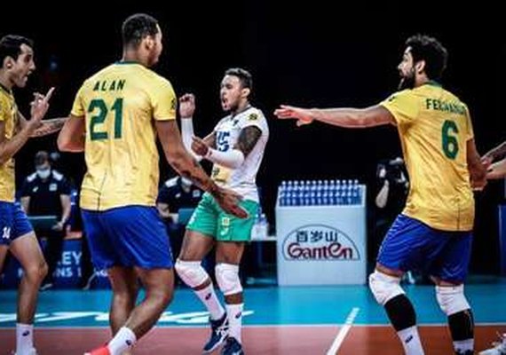 Brasil derrota a Bulgária e soma sétima vitória na Liga das Nações masculina