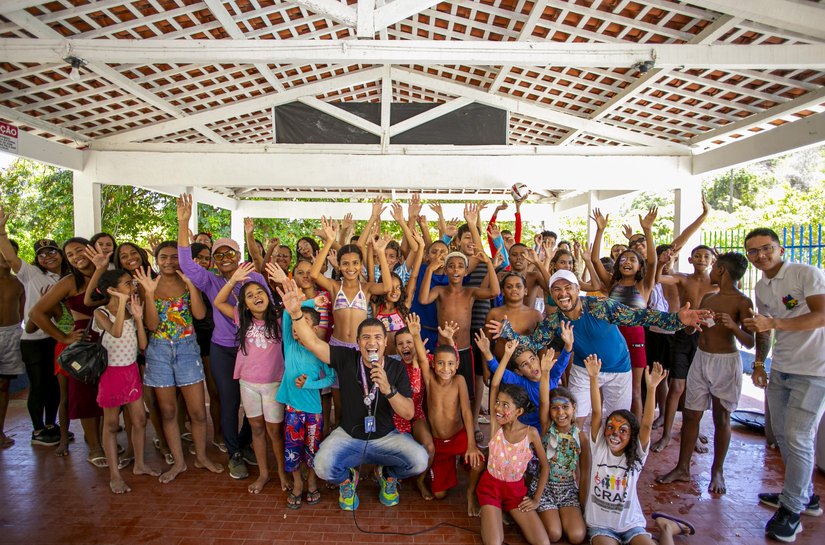 Crianças do Serviço de Convivência participam de dia de lazer e diversão