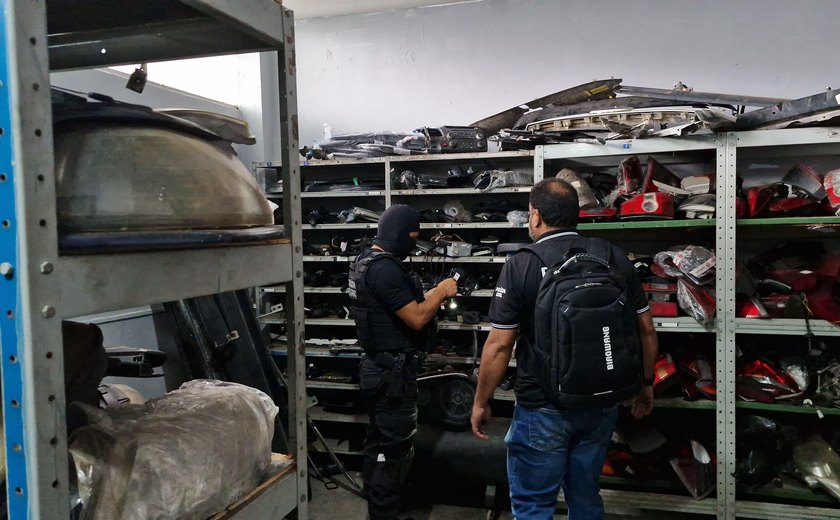 Operação Desmanche: 3ª fase foca na revenda de peças de motos e carros roubados