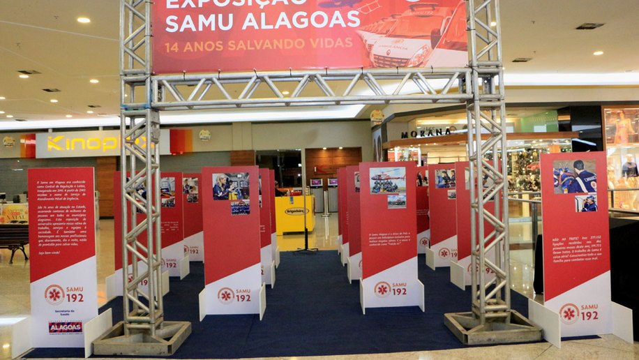 Exposição fotográfica no Maceió Shopping valoriza servidores do Samu Alagoas