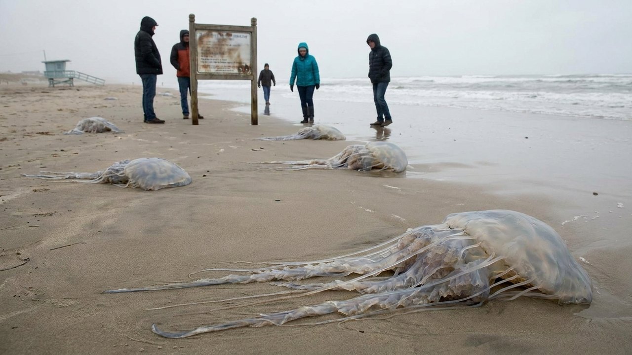 Maiores águas-vivas do mundo invadem praias dos EUA e geram alerta pela toxicidade