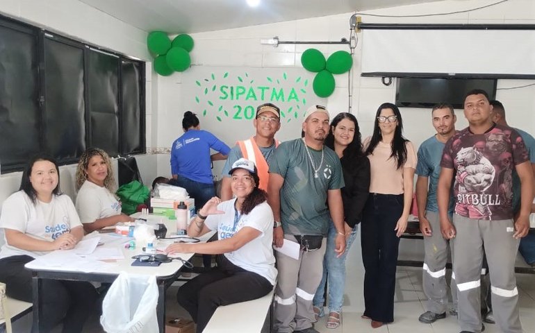 Secretaria leva serviços de saúde a trabalhadores do Aterro Sanitário de Maceió