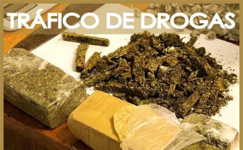 Tráfico de drogas: três prisões foram registradas pela PM em Maceió e em São Miguel
