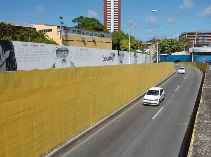Prefeitura de Maceió inicia pintura em viadutos no bairro do Farol